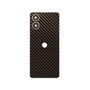 MAHOOT Glossy-Brown-Fiber Cover Sticker for Motorola Moto G04s