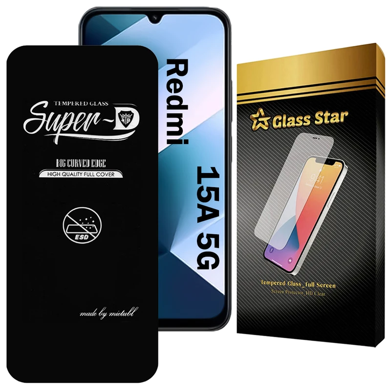 محافظ صفحه نمایش گلس استار مدل SUPERDNS مناسب برای گوشی موبایل شیائومی Redmi 15A 5G