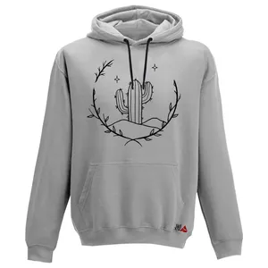 هودی زنانه مدل  کاکتوس کد T04 رنگ طوسی