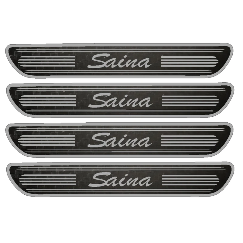 برچسب پارکابی خودرو مهدیار مدل کربن کد sp117 مناسب برای ساینا بسته 4 عددی