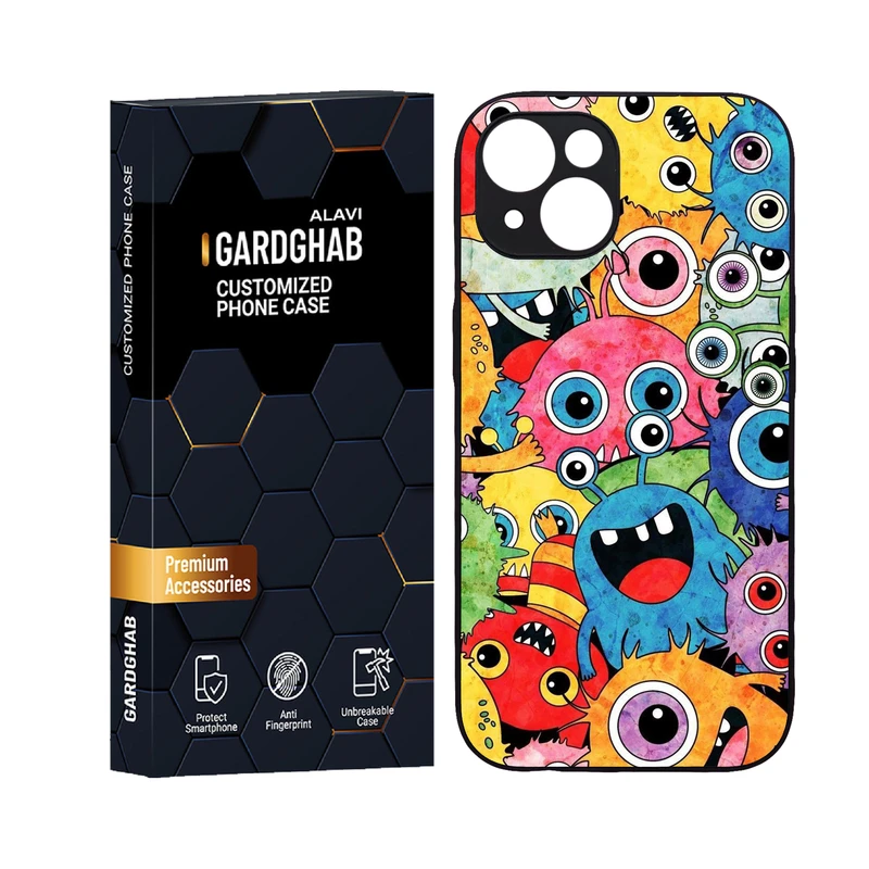 کاور گارد قاب علوی مدل دورژله ای کارتنی و انیمه مناسب برای گوشی موبایل اپل iPhone 14