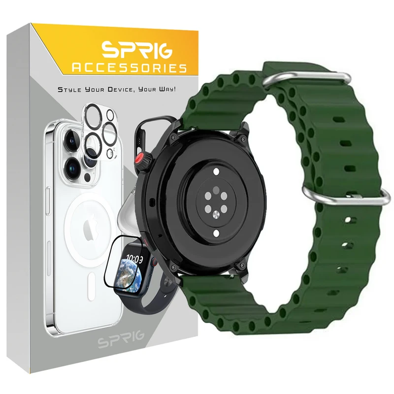 بند اسپریگ مدل Ocean مناسب برای ساعت هوشمند گارمین Vivoactive HR / Luxe / Style / Venu / Venu SQ