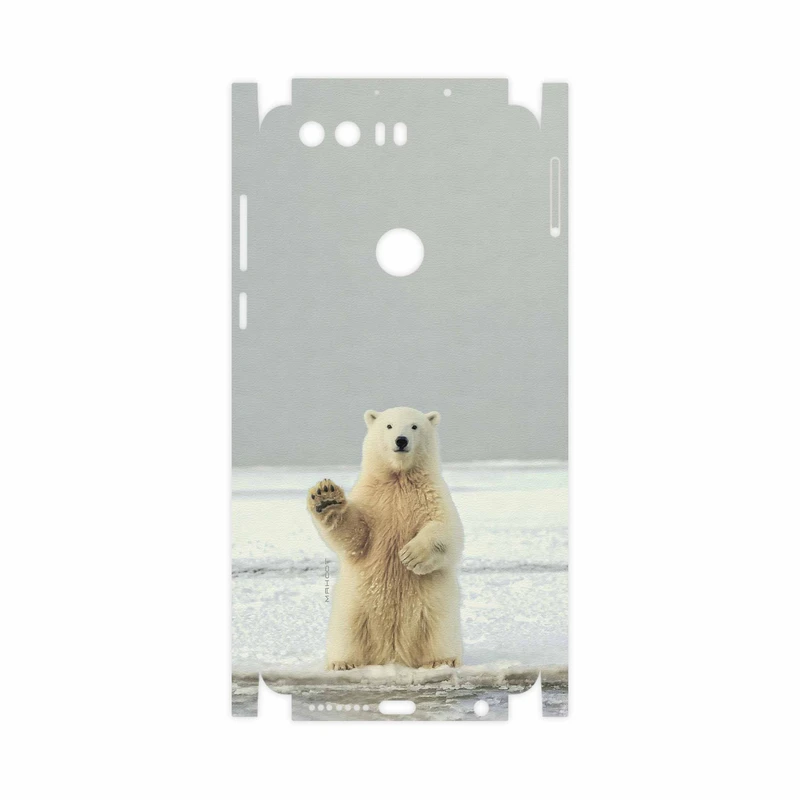 برچسب پوششی ماهوت مدل Polar bear-FullSkin مناسب برای گوشی موبایل آنر 8