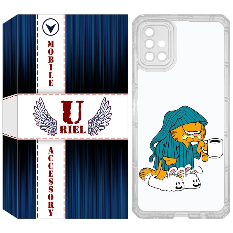 کاور یوریل مدل Clear کد 72 طرح گارفیلد مناسب برای گوشی موبایل سامسونگ Galaxy A51