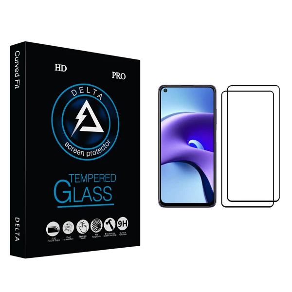 محافظ صفحه نمایش دلتا مدل Fit مناسب برای گوشی موبایل شیائومی Redmi Note 9T بسته دو عددی