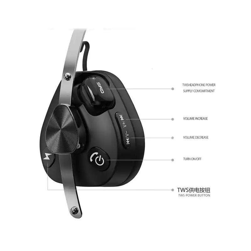 هدفون بلوتوثی کیو وای سی مدل QYS-V2 به همراه Airbods