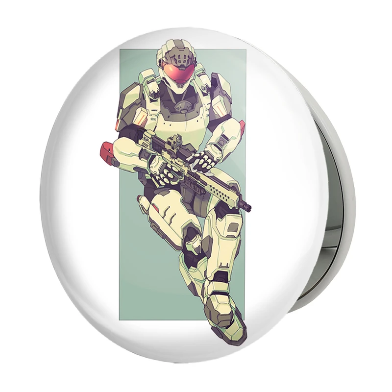 آینه جیبی خندالو طرح بازی هیلو (Halo) مدل تاشو کد 31509