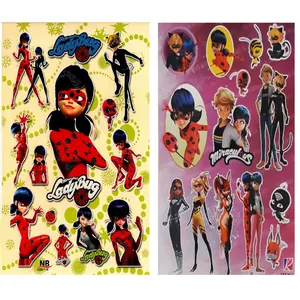 استیکر کودک طرح دختر کفشدوزکی کد CT23118 مجموعه 2 عددی 