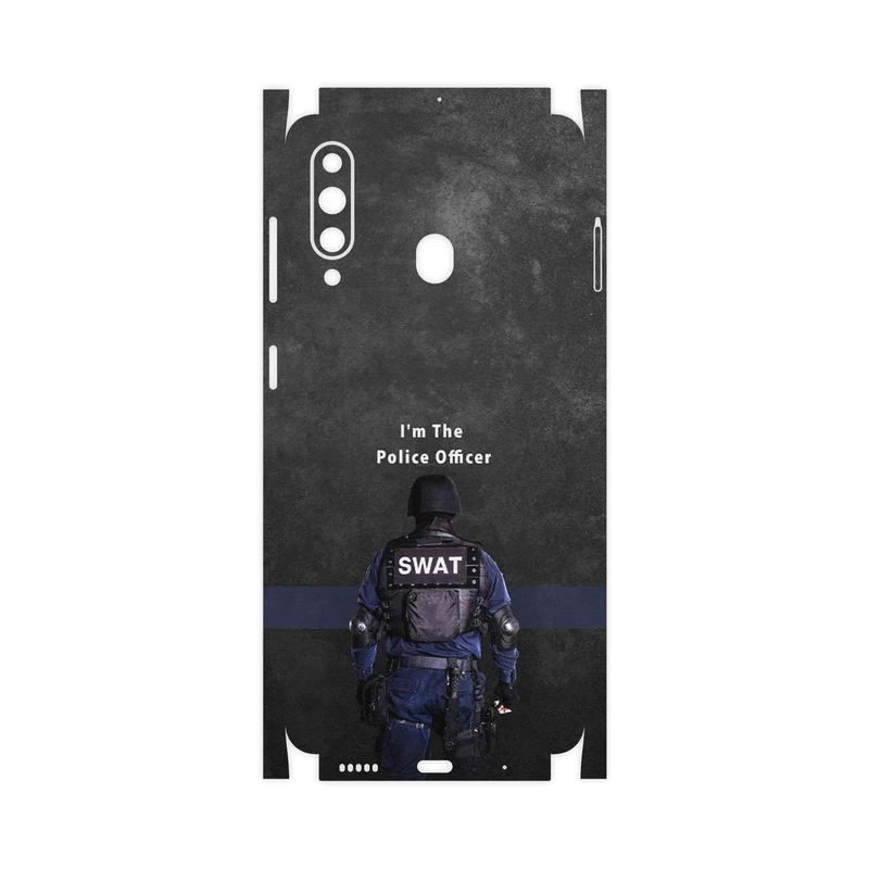 برچسب پوششی ماهوت مدل Police Officer-FullSkin مناسب برای گوشی موبایل سامسونگ Galaxy A60
