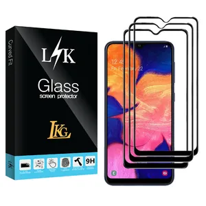 LKG LK Glass Screen Protector For Samsung Galaxy M10 Pack Of 3