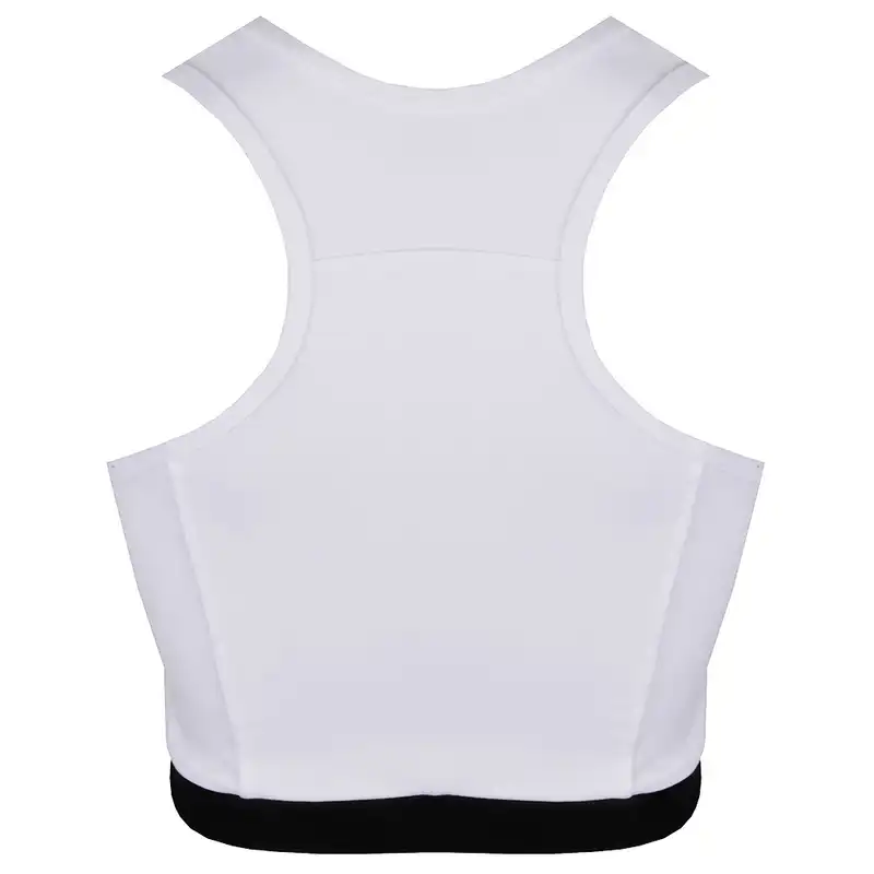 نیم تنه ورزشی زنانه مدل 268014633 اسپندکس رنگ مشکی سفید
