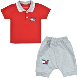 ست پولوشرت و شلوارک نوزادی بی بی وان مدل 209 -2
