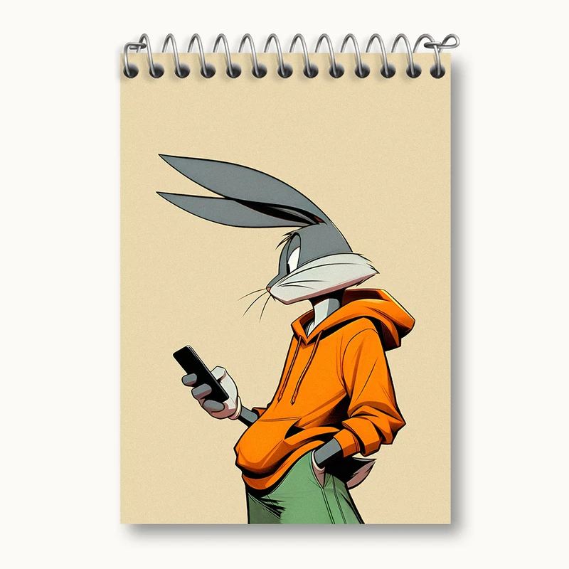 دفتر یادداشت 50 برگ خندالو طرح باگز بانی کد N5756