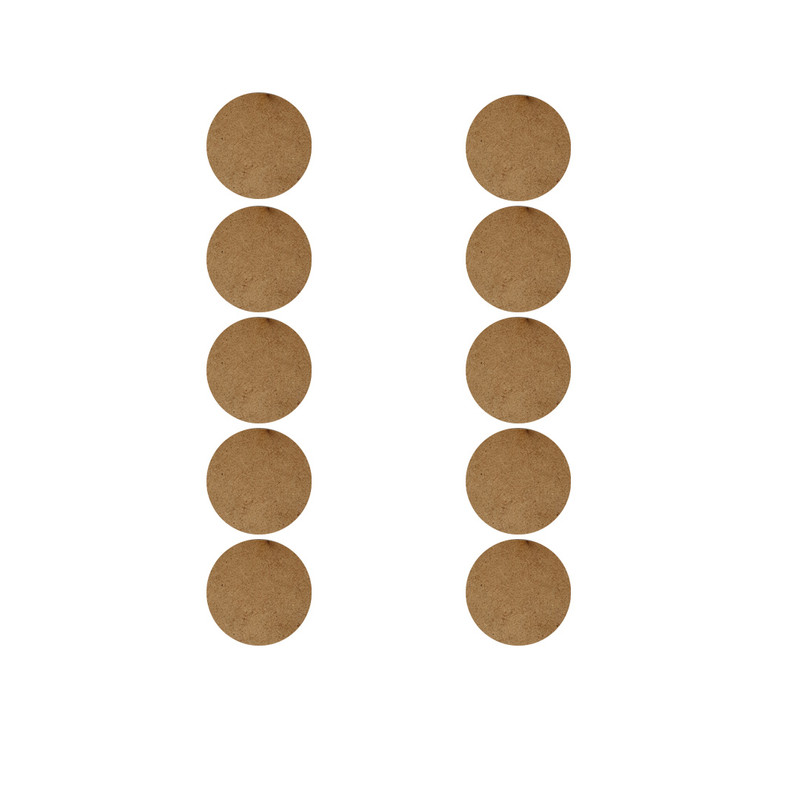 اسلایس چوبی مستر راد مدل دایره کد 3 بسته 10 عددی