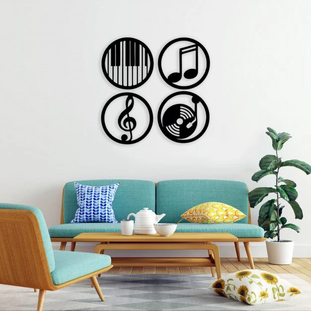 دیوارکوب مدل چوبی کد T21 مجموعه چهار عددی