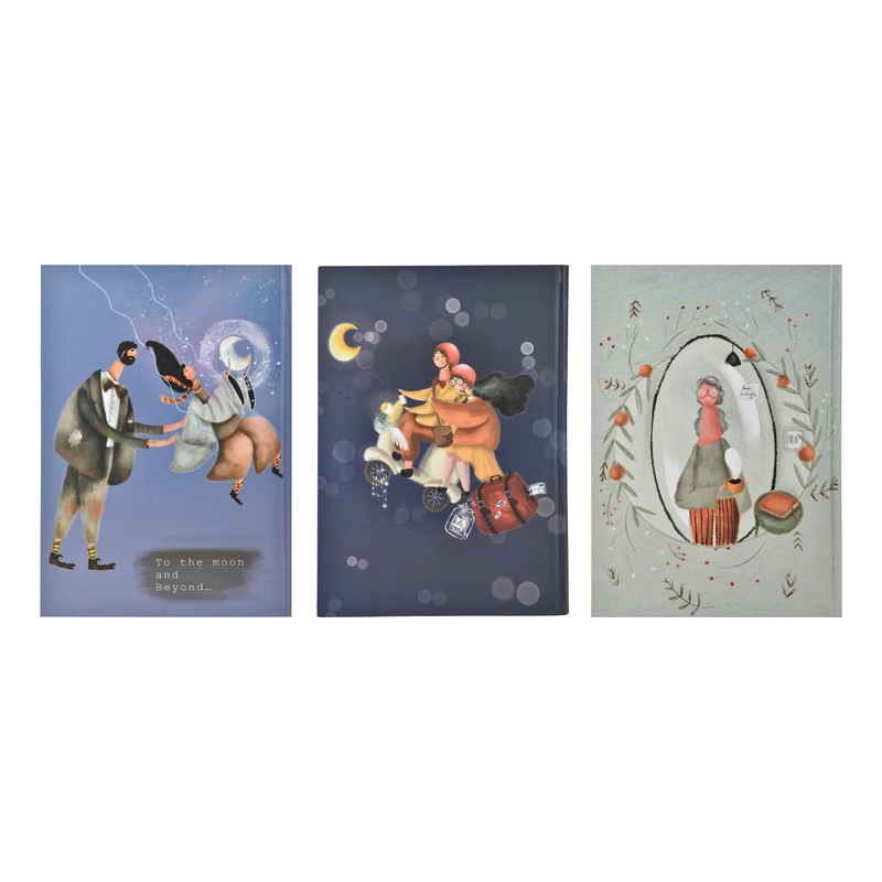 دفتر مشق 100 برگ پیتیش مدل عسگر و نسا بسته 3 عددی