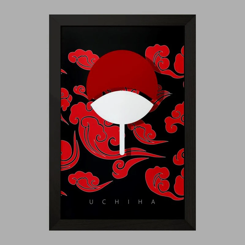 تابلو خندالو مدل علامت خاندان اوچیها انیمه ناروتو Naruto  کد 11279