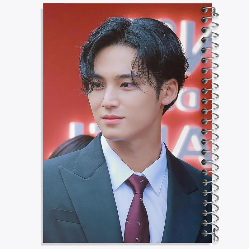 دفتر مشق 100 برگ خندالو طرح مینگیو گروه سونتین Seventeen کد 21634