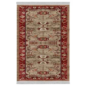 فرش پارچه‌ای دفه مدل فرشینه طرح مدرن کد 702