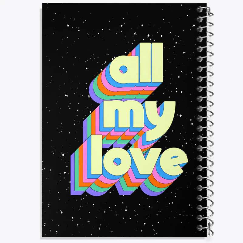 دفتر لیست خرید 50 برگ خندالو طرح All My Love کد F6392