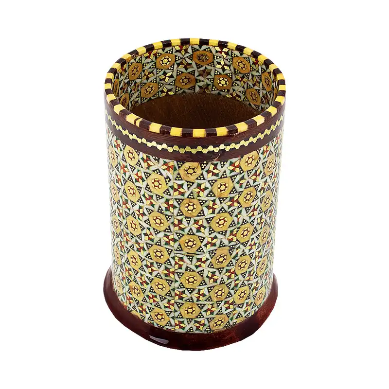 قلمدان خاتم کاری مدل لیوانی