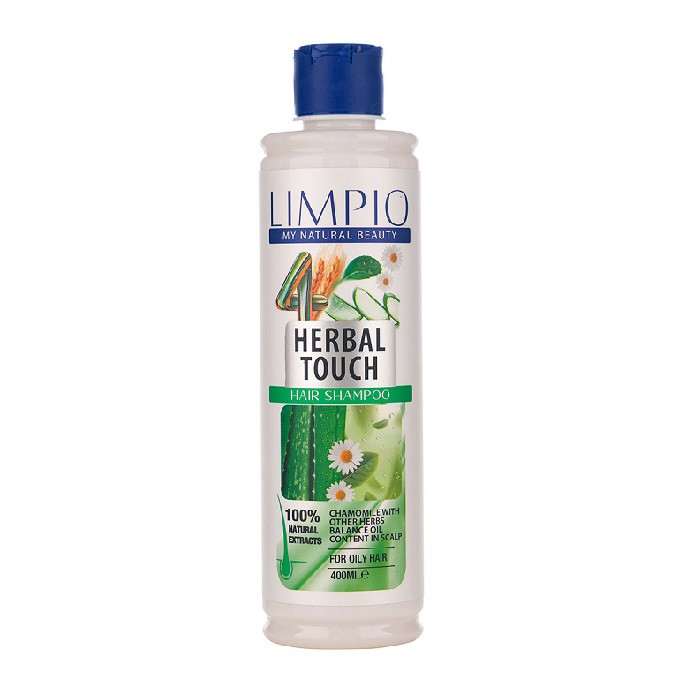 شامپو مو لیمپیو مدل Herbal Touch حجم 400 میلی لیتر