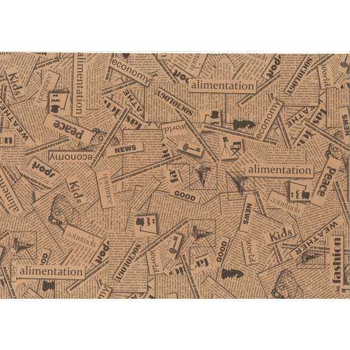 کاغذ کادو طرح روزنامه مدل NGHK بسته 3 عددی