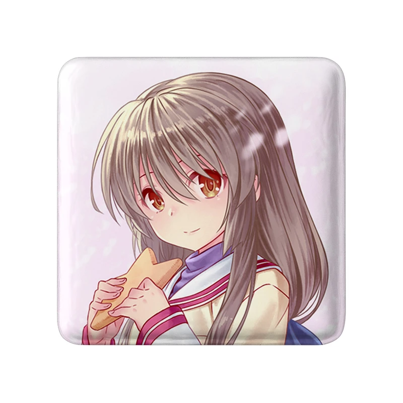 مگنت خندالو طرح فوکو انیمه کلاناد Clannad  مدل مربعی کد 22428