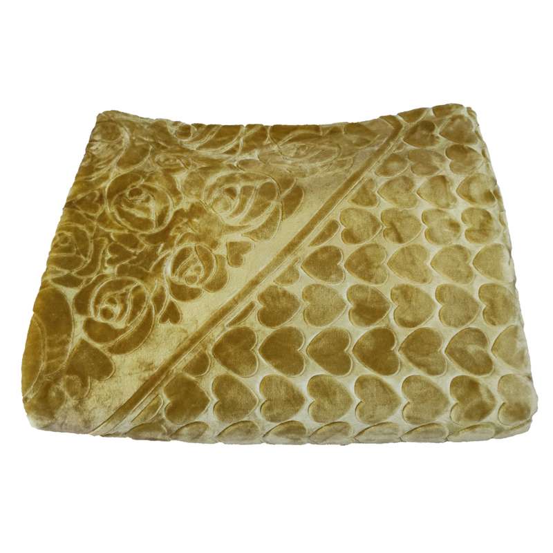 پتو مدل ترولاو طرح قلب سایز 220x160 سانتی متر