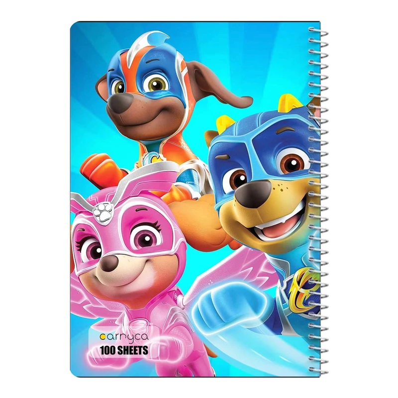 دفتر مشق 100 برگ سیمی کارنیکا طرح سگ های نگهبان paw patrol کد 54775