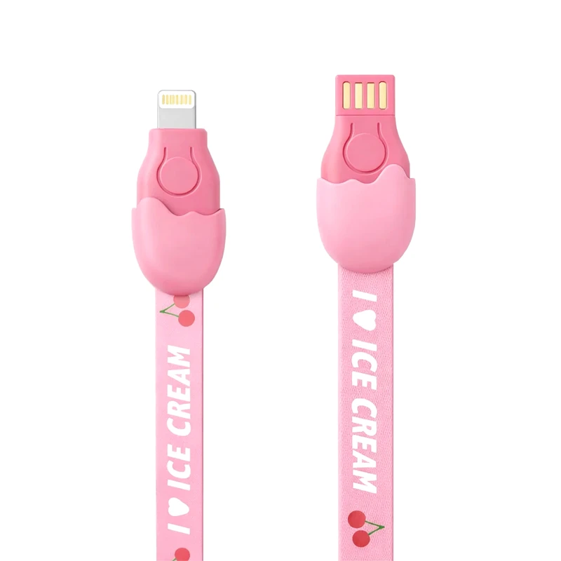 کابل تبدیل USB به لایتنینگ مدل Ice Cream طول 1 متر