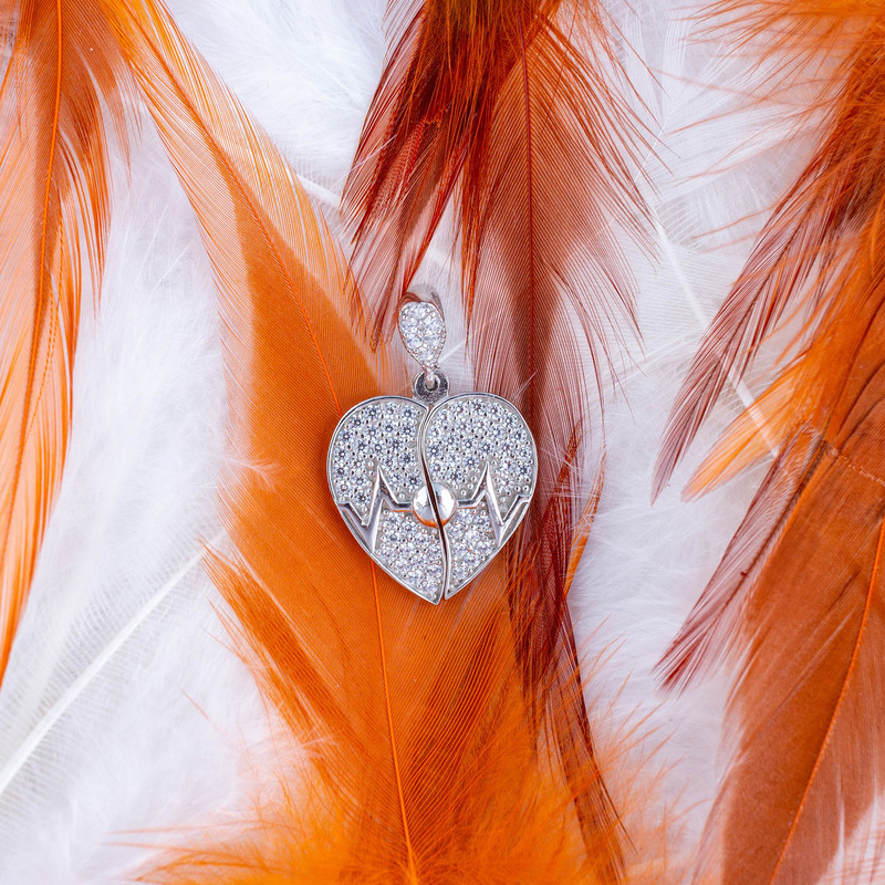 آویز گردنبند نقره زنانه مدل AVN_M0144