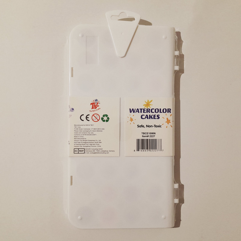 آبرنگ 36 رنگ مدل WATERCOLOR CAKES به همراه استیک نوت