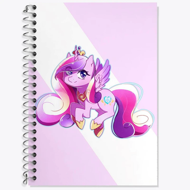 دفتر زبان 50 برگ خندالو مدل سه خط طرح اسب پونی کد 24857