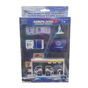 ست ماشین بازی مدل باربر هوایی همراه با علائم طرح فرودگاه کد 662