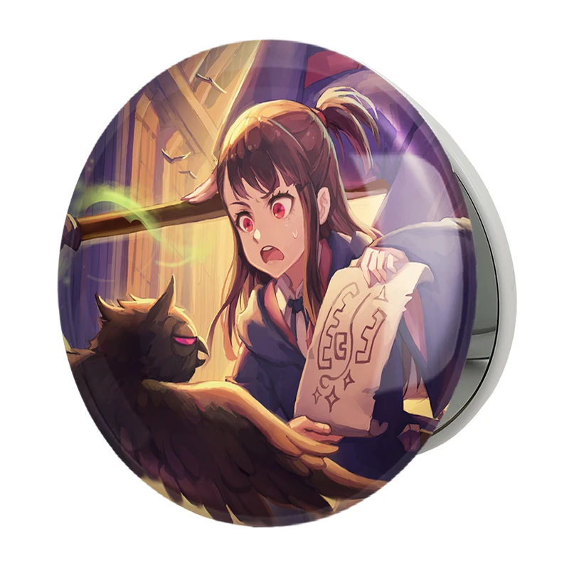 آینه جیبی خندالو طرح اکو انیمه جادوگران کوچک Little Witch Academia مدل تاشو کد 22887 