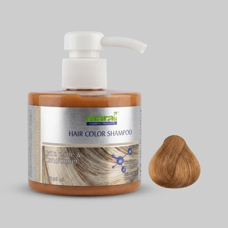 شامپو رنگ مارال مدل Light-Caramel-Cream شماره 8.08 حجم 220 میلی لیتر