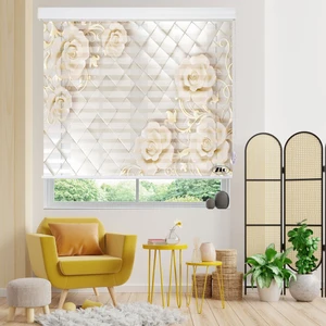 پرده زبرا زیو مدل 3D-1208 سایز 150x150 سانتی متر