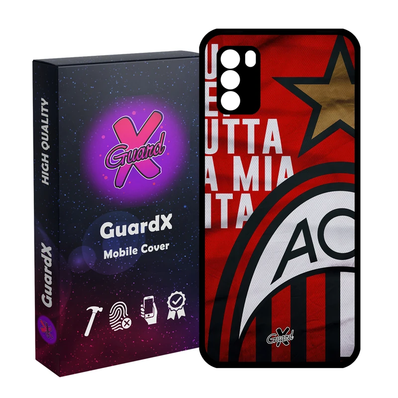 کاور گارد ایکس طرح آث میلان مدل Glass10453 مناسب برای گوشی موبایل شیائومی Poco M3