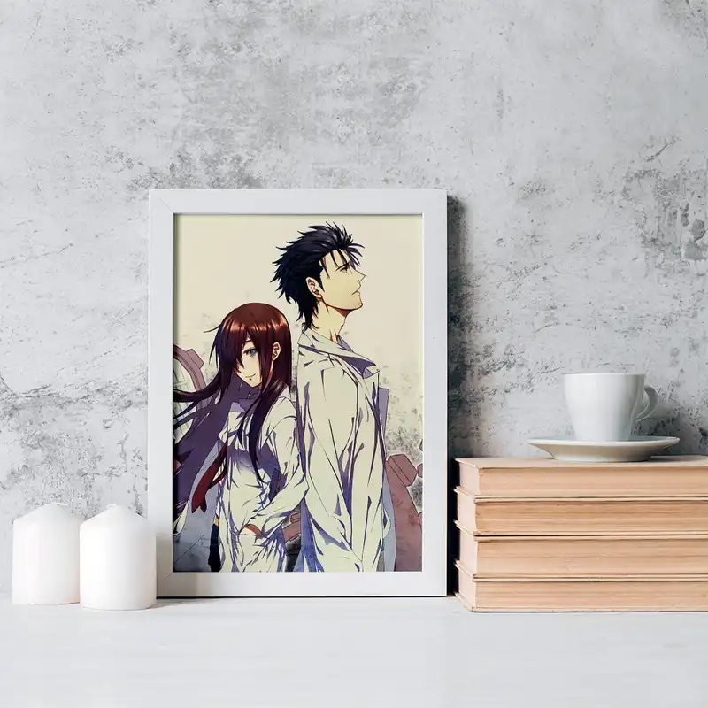 تابلو خندالو مدل رینتارو و کوریسو ماکیسه انیمه اشتاینز گیت کد 17465