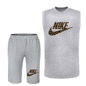 ست تاپ و شلوارک مردانه کد 33 رنگ طوسی