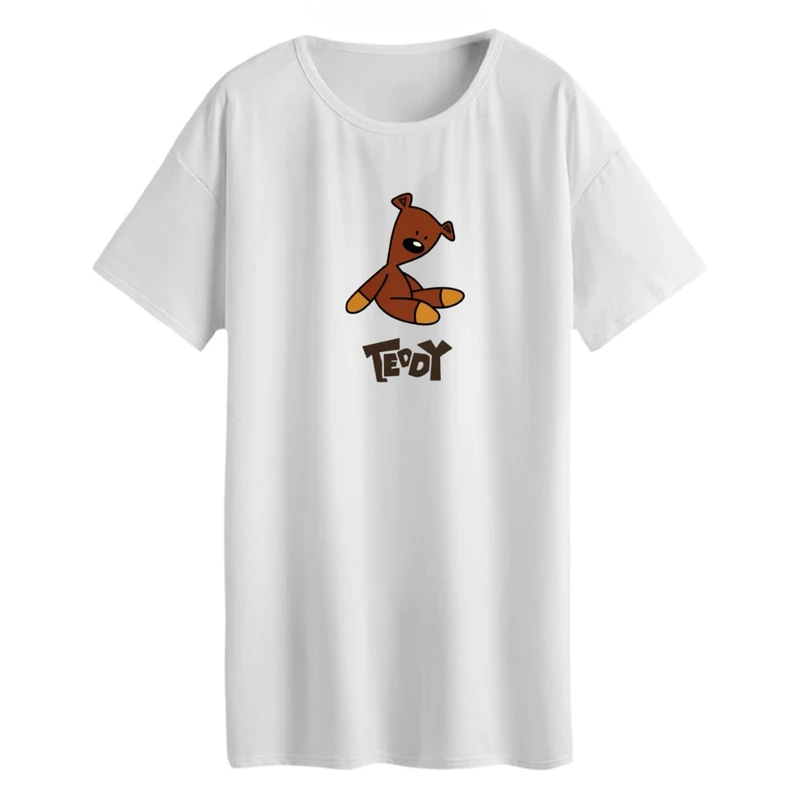 تی شرت لانگ زنانه مدل تدی مستربین