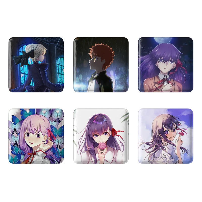 مگنت خندالو طرح انیمه فیت استی نایت Fate Stay Night کد 1397B مجموعه 6 عددی