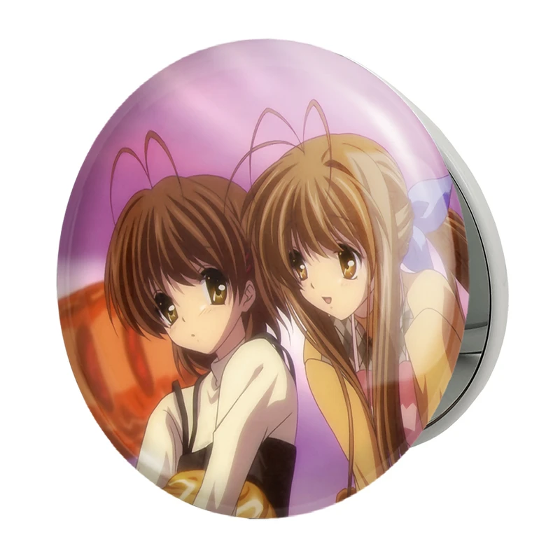 آینه جیبی خندالو طرح سانائه ناگیسا انیمه کلند Clenned مدل تاشو کد 22402 