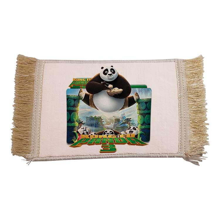 فرش ماشینی دیوارکوب مدل پاندا کونگ فو کار کد 83