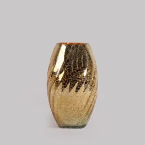 گلدان شیشه ای طرح خمره ای