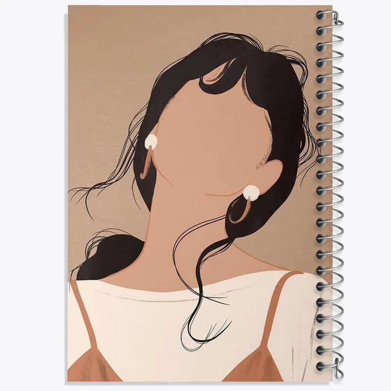 دفتر نقاشی 50 برگ خندالو مدل مینیمال دخترانه کد 28700