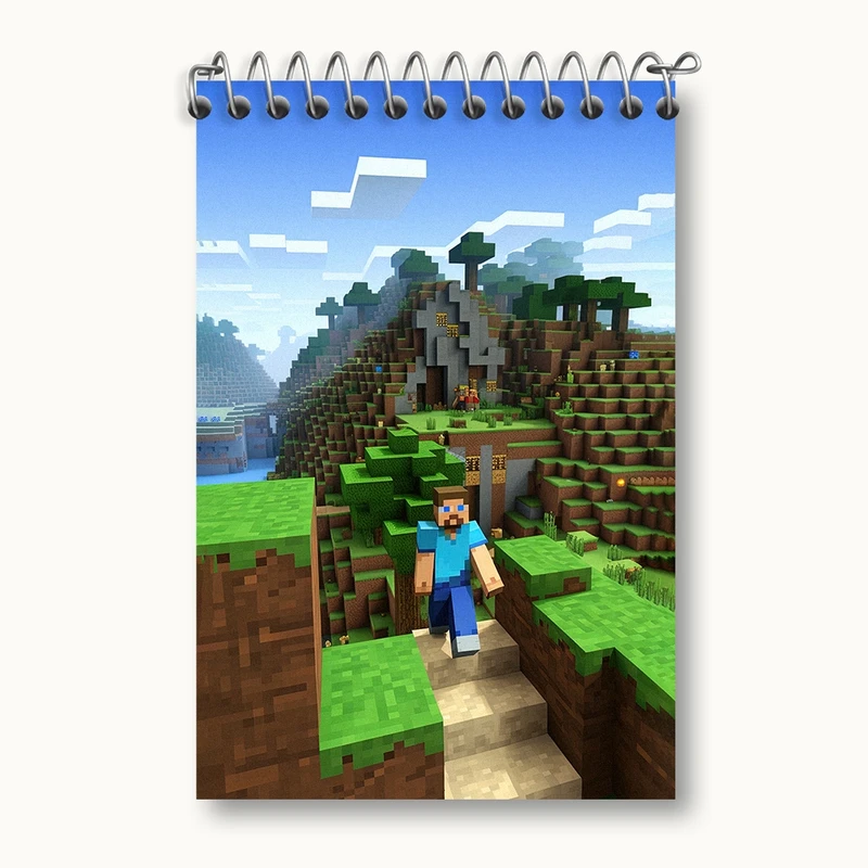 دفتر یادداشت 50 برگ خندالو مدل ماینکرافت (Minecraft) کد F2097