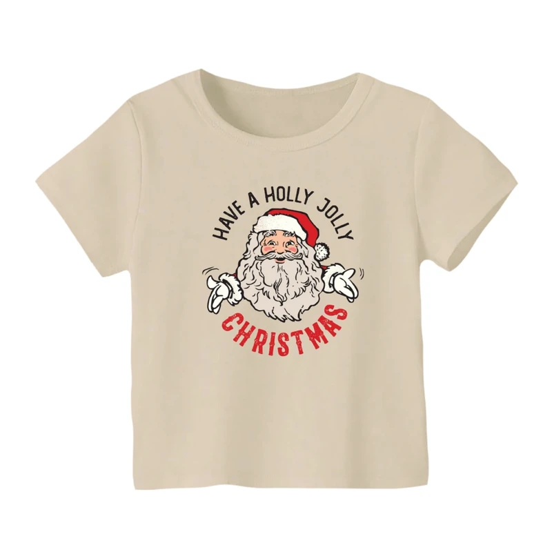 تی شرت آستین کوتاه بچگانه مدل بابانوئل کریسمس کد 20