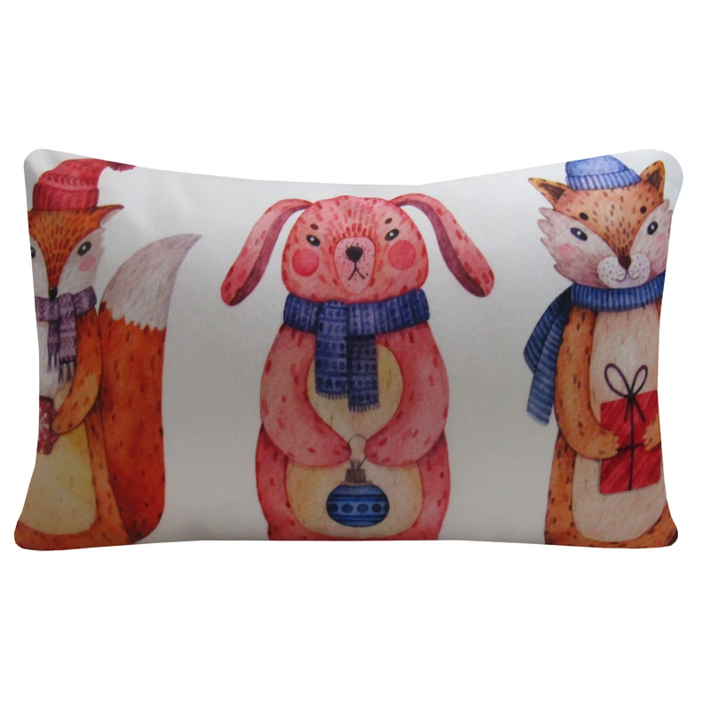 کاور کوسن کودک هوم اند لایف مدل اریک طرح سنجاب و خرگوش کد 660005